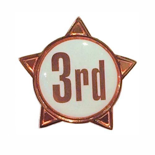 3rd titled star shape badge